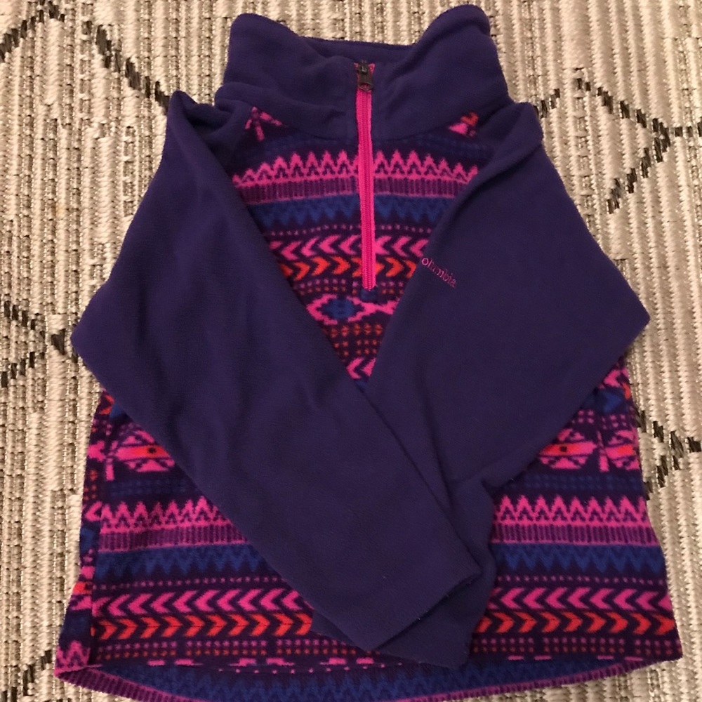2T columbia aztec fleece pullover